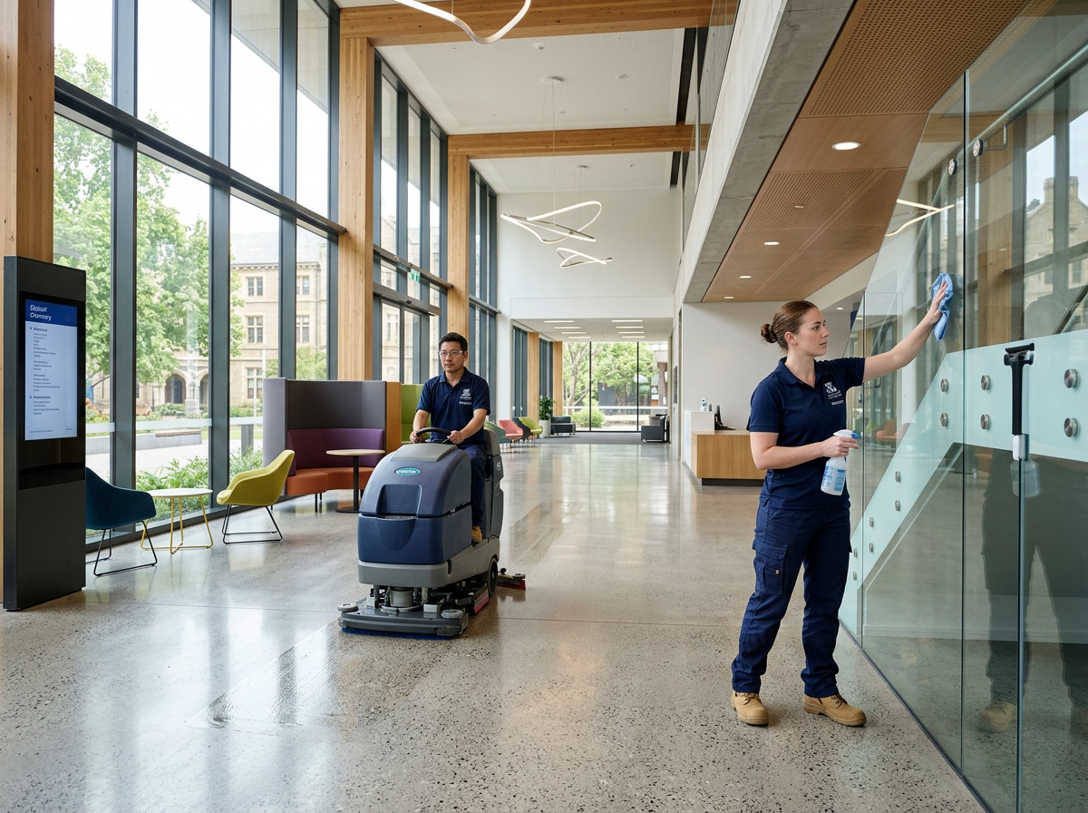 Education and government asset environments maintained to accountable facility standards.