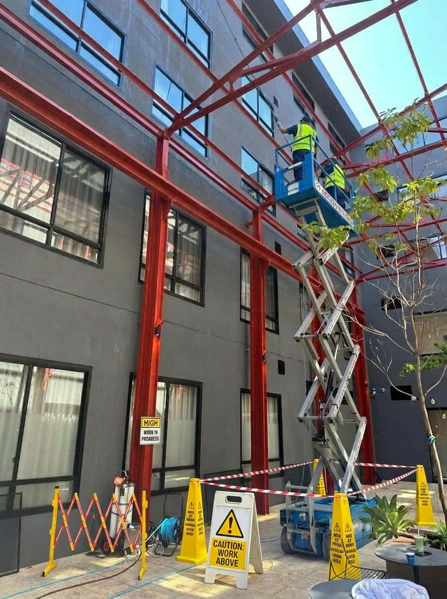 Quest Fremantle serviced apartments window cleaning programme by DailyClean.