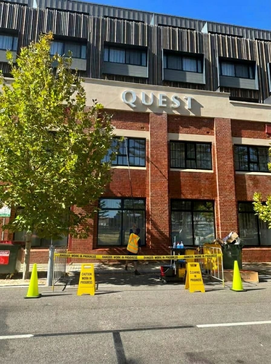 Quest Apartment Hotels Fremantle live guest environment window cleaning by DailyClean.